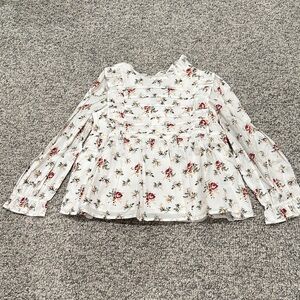 Janie and Jack Floral Long Sleeve Blouse